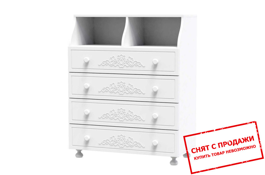 Комод Art in Head Amelie 80 с 4 ящиками Белый супермат