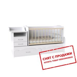 Кровать-колыбель с пеленальным столиком и ящиками ...