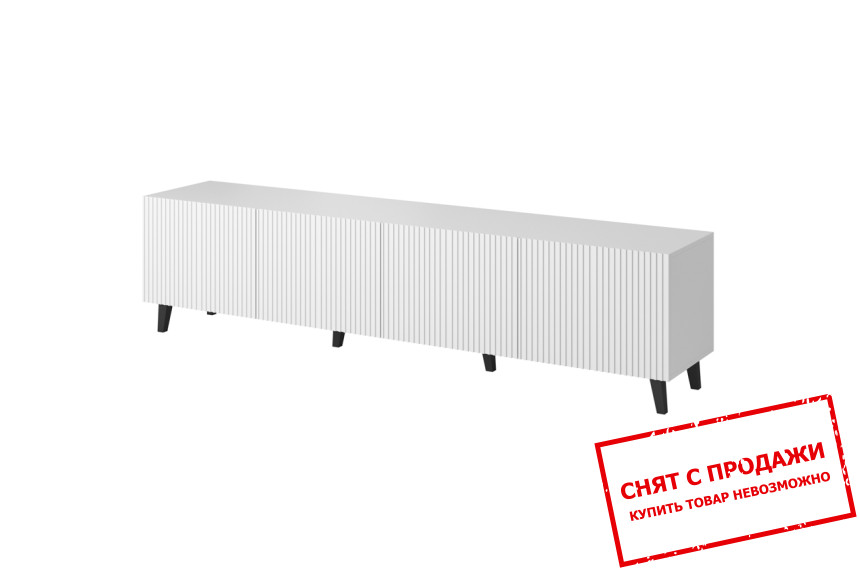 Тумба под ТВ Cama Pafos RTV200 4D 4-дверная Белый мат