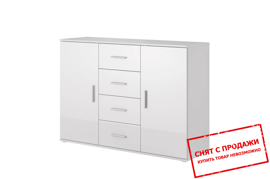 Комод Cama Soho Uni S8 2-дверный с 4 ящиками