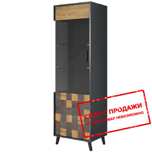 Витрина Cama Soul 1D 1-дверная Антрацит декор...