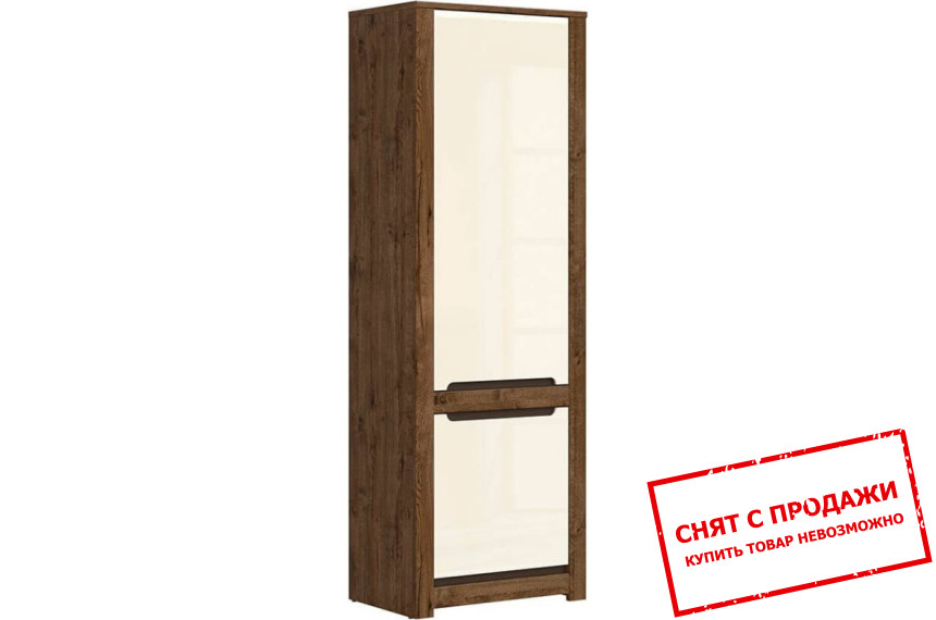 Пенал Эрика REG2D Гербор 2-дверный Дуб техас/светло-серый софт тач