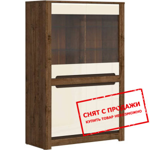 Витрина Эрика REG2W2D Гербор 4-дверная Дуб техас/с...