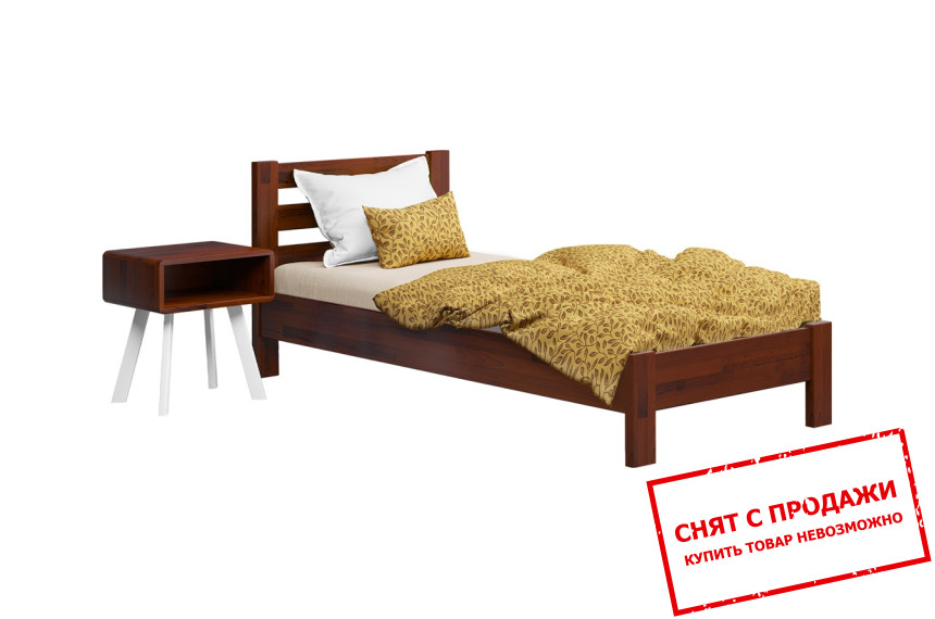 Кровать деревянная (с ламелями) Эстелла Рената люкс 90x200 односпальная