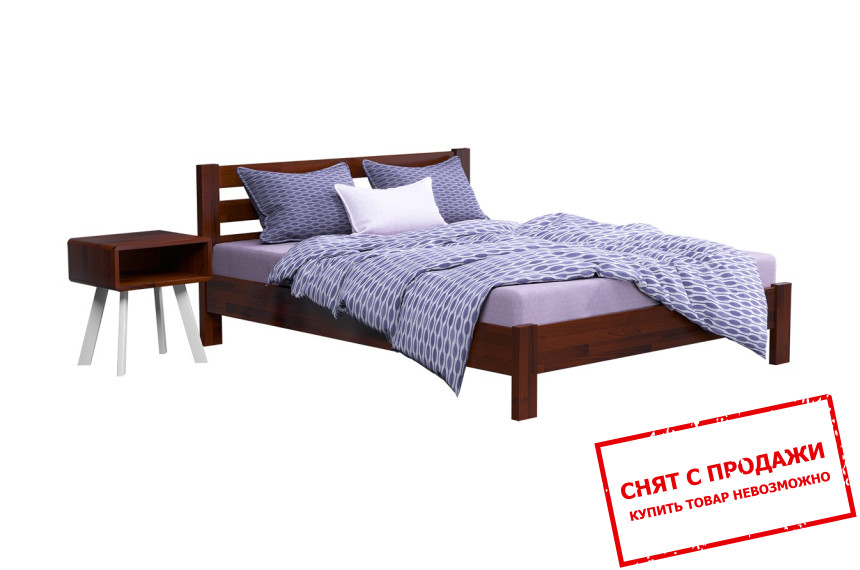 Кровать деревянная (с ламелями) Эстелла Рената люкс 160х200 двухспальная