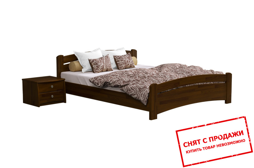 Кровать деревянная (с ламелями) Эстелла Венеция 160х200 двухспальная