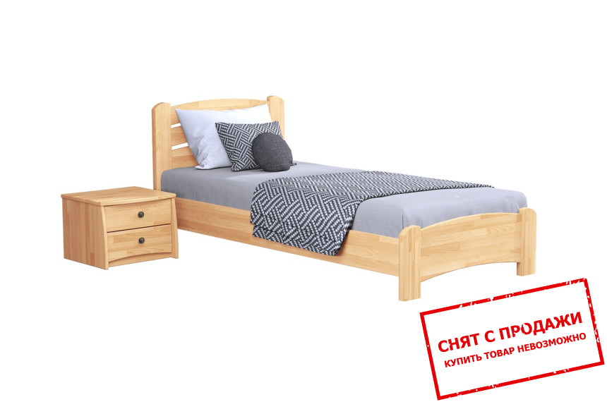 Кровать деревянная (с ламелями) Эстелла Венеция люкс 120х200 односпальная