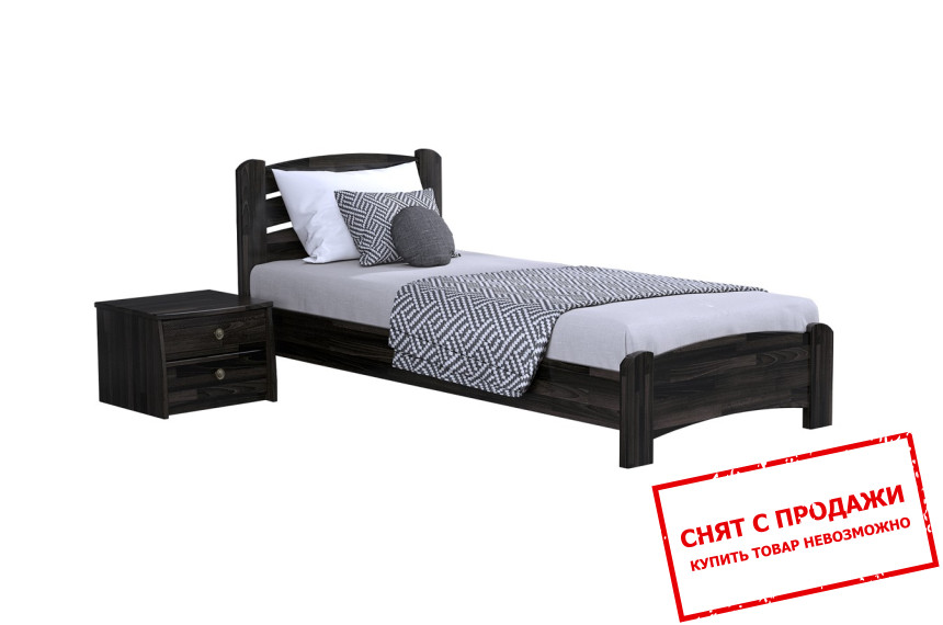 Кровать деревянная (с ламелями) Эстелла Венеция люкс 90x200 односпальная