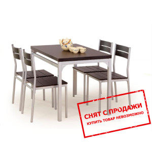 Столовый комплект Halmar (стол + 4 стула) MALCOLM...