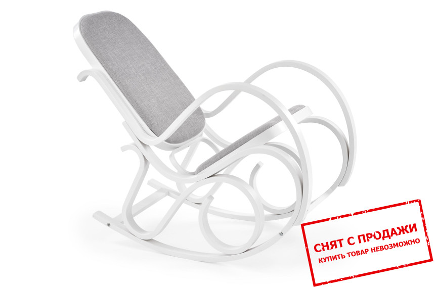 Кресло-качалка Halmar MAX BIS PLUS белое