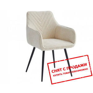 Стул Alison Intarsio Белая ткань/черный каркас...