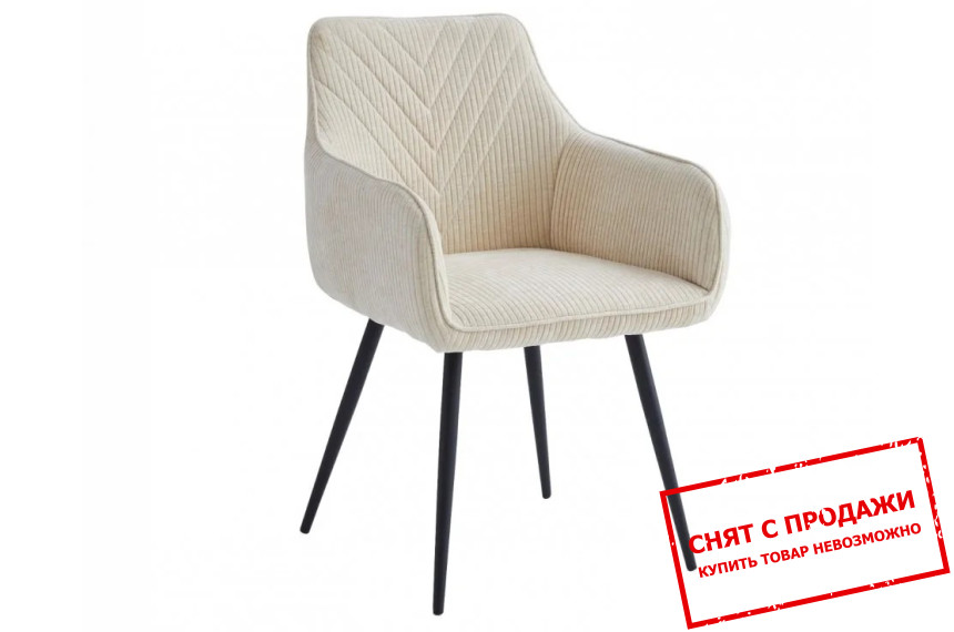 Стул Alison Intarsio Белая ткань/черный каркас