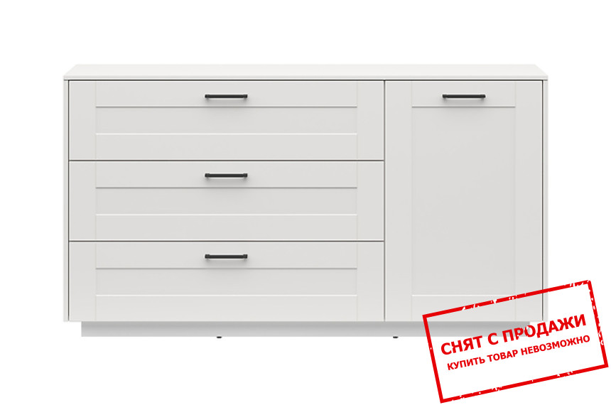 Комод FL Smart KOM1D3S BLENDY BRW Белый канадиан BRW