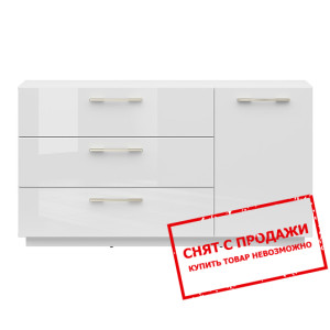 Комод FL Smart KOM1D3S BRW Белый альпийский/белый ...