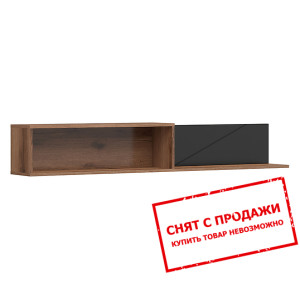 Полка Forn POL/160 BRW Дуб делано/черный мат...