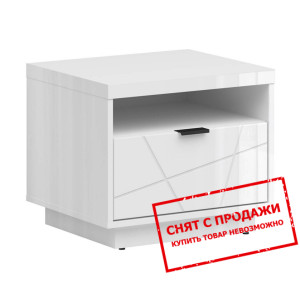 Тумба прикроватная Forn KOM1S BRW с 1 ящиком Белый...