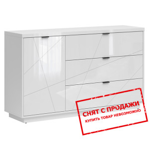 Комод Forn KOM1D3S BRW 1-дверный с 3 ящиками Белый...