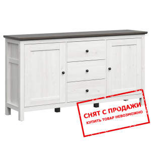 Комод Hesen KOM2D3S/10/19 BRW 2-дверный с 3 ящикам...