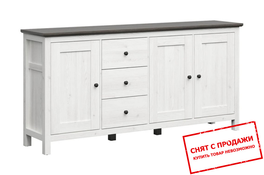 Комод Hesen KOM3D3S/10/20 BRW 3-дверный с 3 ящиками Лиственница сибиу светлая/сосна ларико