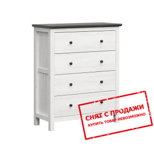 Комод Hesen KOM4S/12/10 BRW с 4 ящиками Лиственниц...