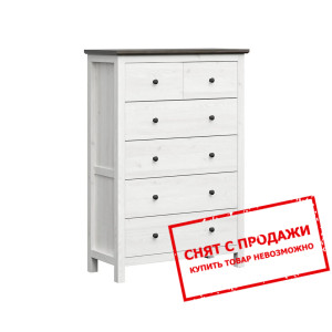Комод Hesen KOM6S/15/10 BRW с 6 ящиками Лиственниц...