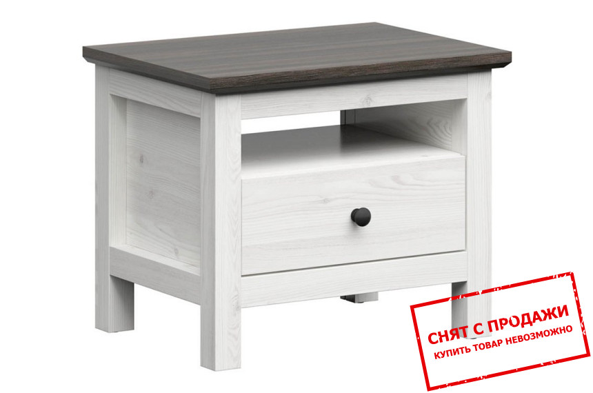Тумба прикроватная Hesen KOM1S/5/6 BRW с 1 ящиком Лиственница сибиу светлая/сосна ларико