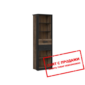 Стеллаж Kassel REG2S BRW открытый с 2 ящиками Дуб ...
