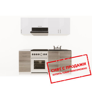 Кухня Layman EcoModel 180 Белый блеск/Дуб нельсон...