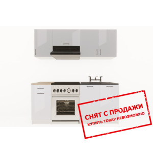Кухня Layman EcoModel 180 Серый блеск/Белый блеск...