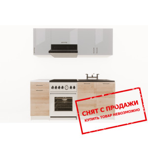 Кухня Layman EcoModel 180 Серый блеск/Дуб артизан...