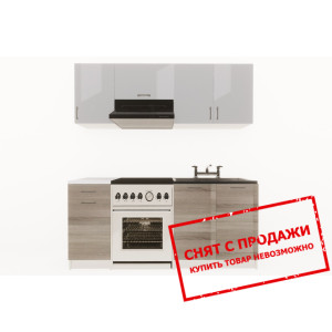 Кухня Layman EcoModel 180 Серый блеск/Дуб нельсон...