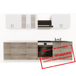 Кухня Layman EcoModel 280 Белый мат/Дуб нельсон...