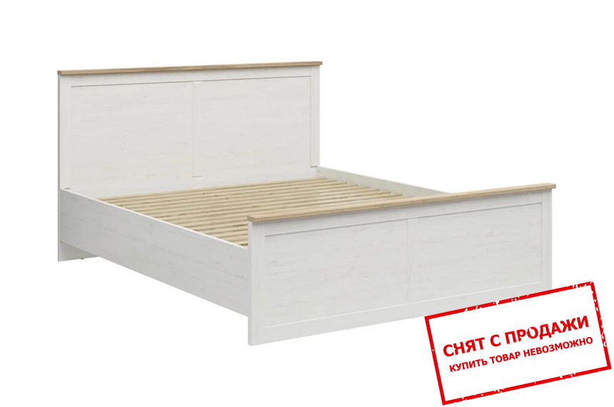 Кровать (каркас) Loksa LOZ/180/A BRW Сосна андерсен белый/дуб грандсон
