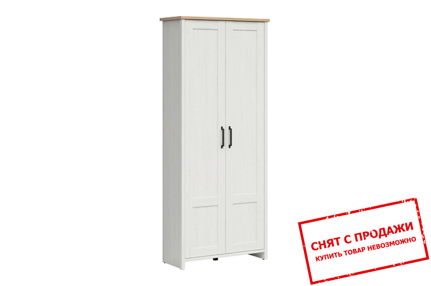 Шкаф комбинированный Loksa SZF2D/85 BRW 2-дверный Сосна андерсен белый/дуб грандсон