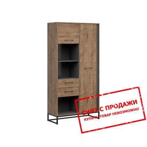 Стеллаж Luton REG2D2S BRW 2-дверный с 2 ящиками Ду...