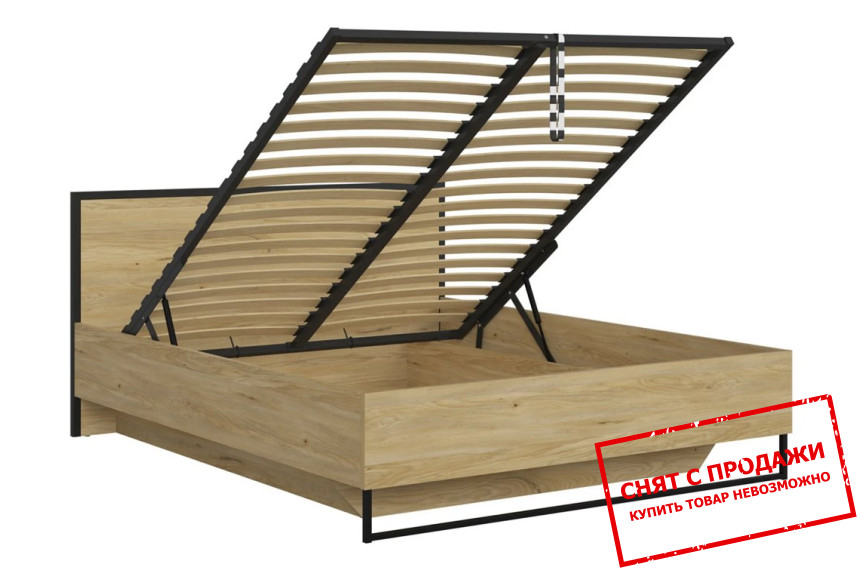 Кровать (с подъемным механизмом) LOZ/160/B Ramla BRW Ясень белорусский