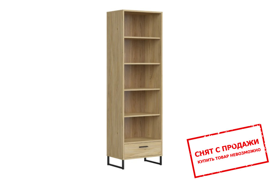 Стеллаж Ramla REG1S/U BRW открытый с 1 ящиком Ясень белорусский