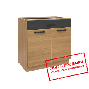 Тумба Semi Line D1S-80/82 черный вулканический BRW...