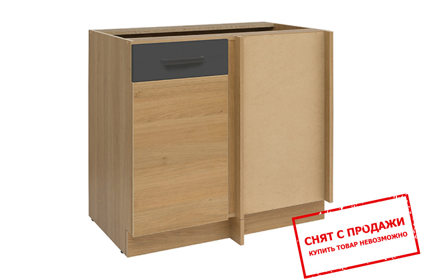 Тумба угловая Semi Line DNW-100/82 черный вулканический BRW