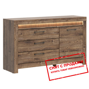 Комод Torin KOM1D3S BRW 1-дверный с 3 ящиками Дуб ...