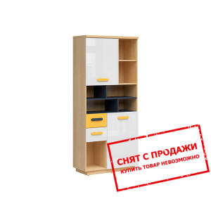 Стеллаж Wesker REG2D2S BRW 2-дверный с 2 ящиками Д...