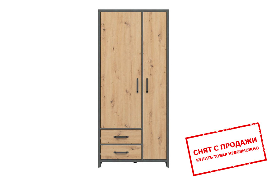 Шкаф комбинированный Weston SZF2D2S BRW 2-дверный Дуб артизан