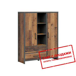 Стеллаж Weston REG2D2S BRW 2-дверный с 2 ящиками С...