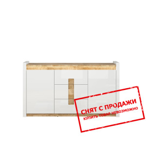 Комод Alameda KOM2D3S BRW 2-дверный с 3 ящиками Бе...