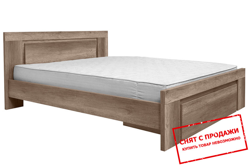 Кровать двухспальная (каркас) Anticca LOZ160 BRW