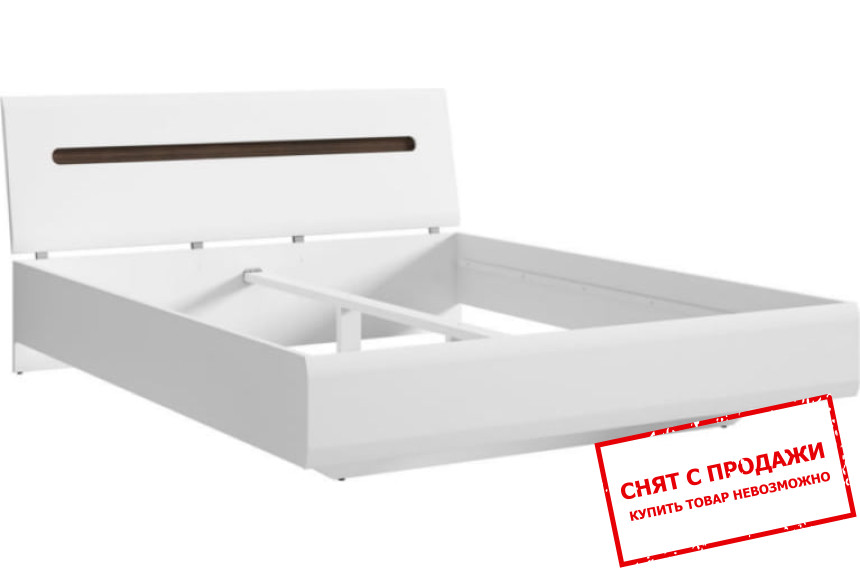 Кровать двухспальная (каркас) Azteca Trio LOZ160 BRW