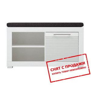Тумба для обуви Flames REG1D/5/9 BRW 1-дверная Бел...