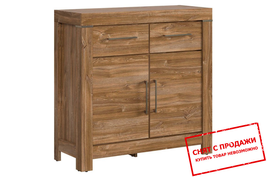 Комод Gent KOM2D2S/10/10 BRW 2-дверный с 2 ящиками Дуб стирлинг