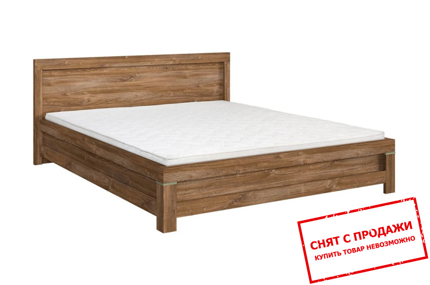 Кровать (каркас) Gent LOZ180 BRW двухспальная Дуб стирлинг