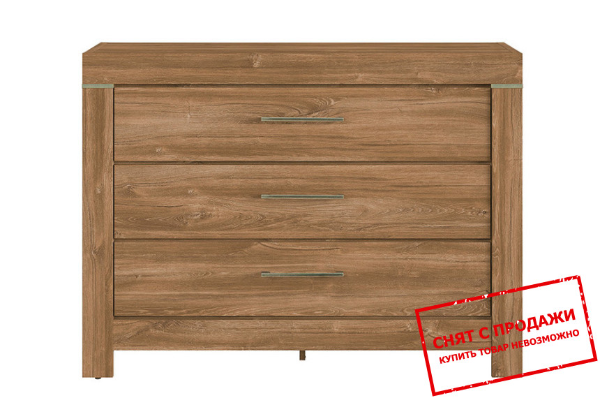Комод Gent KOM3S/9/12 BRW с 3 ящиками Дуб стирлинг
